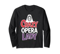 Crazy Opera Lady Amateur de Musique Manche Longue