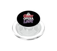 Crazy Opera Lady Amateur de Musique PopSockets PopGrip pour MagSafe