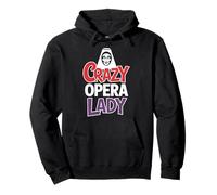 Crazy Opera Lady Amateur de Musique Sweat à Capuche