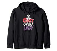 Crazy Opera Lady Amateur de Musique Sweat à Capuche