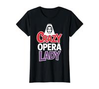 Crazy Opera Lady Amateur de Musique T-Shirt Graphique avec Valeur