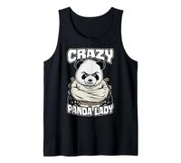 Crazy Panda Lady Ours Amusant de Dessin animé Fou Halloween Débardeur