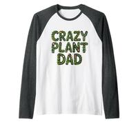 Crazy Plant Dad Botanique, Floral, Verdure, Jungle Vibes Manche Raglan