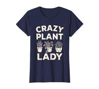 Crazy Plant Lady, un dessin amusant pour les amoureux des plantes d'intérieur T-Shirt