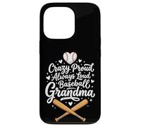 Crazy Proud Always Loud Baseball Grandma Coque pour iPhone 13 Pro