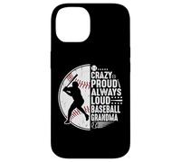 Crazy Proud Always Loud Baseball Grandma Coque pour iPhone 14