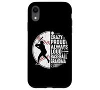 Crazy Proud Always Loud Baseball Grandma Coque pour iPhone XR