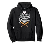 Crazy Proud Always Loud Baseball Grandma Sweat à Capuche