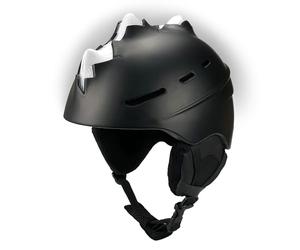 Crazy Safety Bone Spike Casque de Ski pour Enfants et Adolescents pour Snowboard - Casque de Snowboard - Casque de Ski pour Homme et Femme - Casque Multisports réglable - Taille L 58-61 cm (Noir)