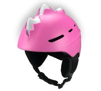 Crazy Safety Casque de Ski Os en Pointe | Casque Ski Enfant Adolescent | Casque Snowboard | Casque Ski Homme Femme | Casque Multisports Ajustable | Taille L 58-61 cm (Rose Fluo)