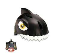 Crazy Safety Casque vélo Requin Taille S (49-55 cm) Noir