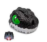 Crazy Safety Casque de vélo pour Enfants | Casque Enfants 2-7 Ans pour vélo, Skateboard, Cyclisme, vélo de Course, Trottinette, Rollers | Casque 3D Animalier léger et Ajustable 49-55 cm (Dragon Noir)