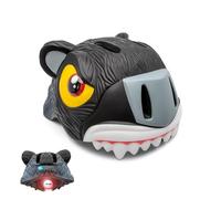 Casque de Vélo Crazy Safety Panthère Noire pour les enfants de 2 à 7 ans - Sécurité vérifiée et certifié EN 1078 G