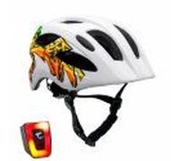 Crazy Safety - Grafitti Bicycle Helmet - White/Yellow (160101-08-01)