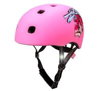 Crazy Safety Ramp Graffiti Rose Casque de vélo | Casque Enfant pour vélo, Skateboard, Rollers, Trottinette | Casque vélo Femme et Homme | Taille S/M 52-56 cm | Casque VTT réglable