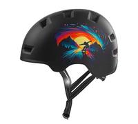 Crazy Safety Rampage Patinage Noir | Casque pour vélo, Skateboard, Rollers et BMX | Casque de vélo pour Hommes, Femmes et Enfants | L (57-61cm) | Casque Ajustable pour skateurs et Cyclistes