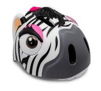 Casque de Vélo Crazy Safety Zèbre Noir/Blanc pour les enfants de 2 à 7 ans - Sécurité vérifiée et certifié EN 1078 G