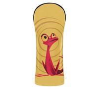 Crazy Shell Lizard Couvre-club de golf en cuir de qualité supérieure avec étiquettes interchangeables pour bois et parcours hybride