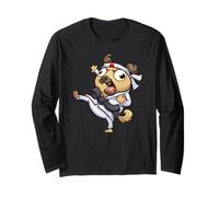 Crazy Shorin RYU Fat Carlin Faisant du karaté Chop Cadeau Manche Longue