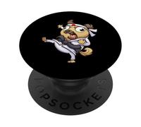 Crazy Shorin RYU Fat Carlin Faisant du karaté Chop Cadeau PopSockets PopGrip Adhésif