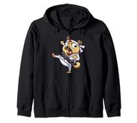 Crazy Shorin RYU Fat Carlin Faisant du karaté Chop Cadeau Sweat à Capuche