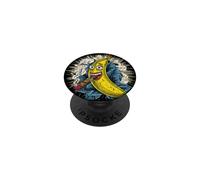Crazy Smoking Banana pour Les Amateurs de cigares et de Bananes PopSockets PopGrip Adhésif