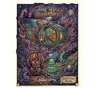Crazy Space Monsters: Trippy Outer Space Coloring Book for Kids, Teens and Adults, 25 Detailed Alien Monster Designs for Sci-Fi Fans