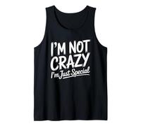 Crazy Special Funny Quote Bold Brush and Script Débardeur