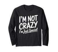 Crazy Special Funny Quote Bold Brush and Script Manche Longue