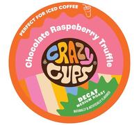 Crazy Tasses Decaf Chocolat Framboise Truffe Single Serve Tasses à café aromatisé pour Keurig K Tasse Brewer 22 Count