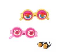 Crazy Winking Eye Glasses, 2PCS Funny Prank Glasses for Performance, Big Eye Wacky Eyeglasses Costume Accessories for Dress up Party Birthday Photography Role Play Themed Events Holiday Cosplay (E)