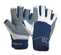 crazy4sailing Gants régate - 5 Doigts coupés, Taille:XXL, Couleur:Bleu Marine