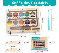 Crazyfly-10 Colors Magnetic Classification Game,Montessori Classification Game,Magnets for Kids,Motor Toy,Gift 3,4,5,6 Years Old