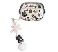 CrazyLemon Coque Étui Protecteur Compatible avec AirPods Pro 3, avec Porte-Clés Motif Dessin Animé Amusant Mignon pour Femmes Filles Enfants Léger Housse Transparente TPU - Teckel