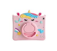 CrazyLemon Coque pour iPad 10 Génération 2022 10,9 Pouces Coque Silicone Motif Dessin Animé Enfant Adolescent Garçon Fille Housse Protection avec Béquille 360° et Cordon - Licorne