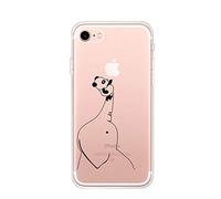 CrazyLemon Coque pour iPhone SE 2020, Coque pour iPhone 7 / iPhone 8, Coque de Protection en TPU Transparente en Silicone pour iPhone 8/7 / SE 2020 4,7 Pouces - Éléphant Panda