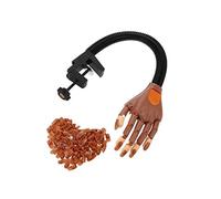 Crazyon Practise Faux Nail Art d'entraînement réglable à la main Modèle Pratiquer l'apprentissage Modèle/Conseils