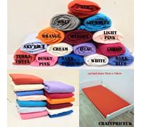 Crazypriceuk Lot de 2 drap-housse 100 % coton jersey Cerise 140 x 70 cm