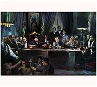 Crazystore Peintures décoration 70x90cm sans Cadre Art Print The Last Supper Movie & TV Hot Series USA Gangster Vintage Affiche Mur Toile Décor