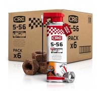 CRC 5-56 - Pack de 6 lubrifiants Multifonction - Spray Double Position - Dégrippant puissant - Anti-corrosion - Anti-Humidité - 500 ml