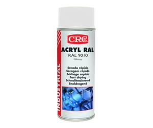 CRC Industries Spray de laque de protection colorée ACRYL RAL blanc pur brillant 9010 400 ml bo Quantité:6