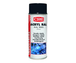 CRC Industries Spray de laque de protection colorée ACRYL RAL noir foncé brillant 9005 400 ml b Quantité:1