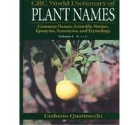 CRC World Dictionary of Plant Names Umberto Quattrocchi (Auteur)