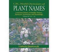 Crc World Dictionary Of Plant Nmaes