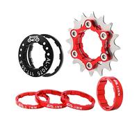 CRDARAAV Ensemble de volant d'inertie 16T à vitesse unique pour moyeux de cassette Rouge