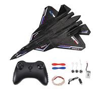 CRDARAAV EPP Foam Avion Télécommande SU-57 Planeur Avion Veilleuse Jouet Noir