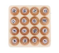CRDARAAV Jeu de boules de décompte en bois pour loterie et autres jeux de chiffres