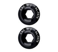 CRDARAAV Lot de 2 vis de manivelle M18 amovibles et remplaçables pour vélo de montagne - Accessoires de rechange pour Prowheel - Noir