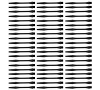 CRDARAAV Lot de 60 tiges de fléchettes rainurées en plastique noir 54 mm