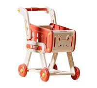 CRDARAAV Panier de courses pour enfants - Jeu de rôle pour bébé garçon et fille - Rouge